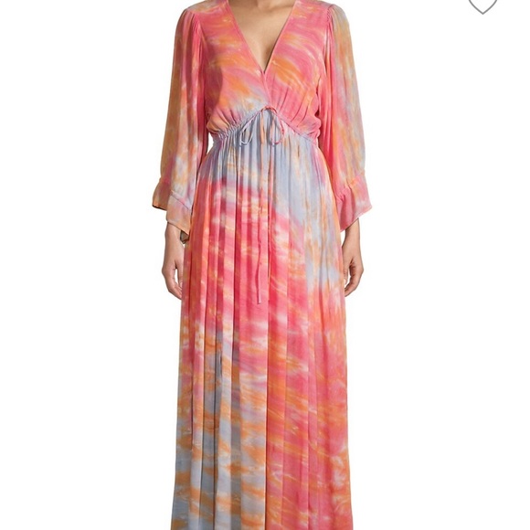 Young Fabulous & Broke Dresses & Skirts - Silky midi tie dye dress